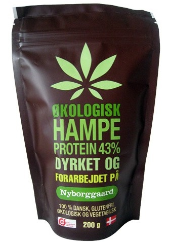Nyborggaard Hampeprotein 43% Økologisk 200g - Sportsernæring