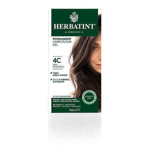 Herbatint 4c Hårfarve - Ash Chestnut 150ml - Permanent Farve