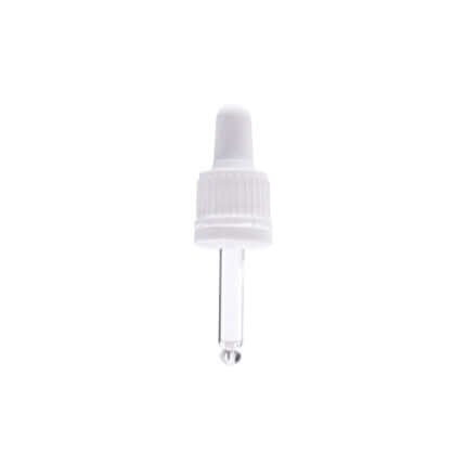 Hvidt Låg med Pipette og Silikone Pumpe - Hurtig Levering!