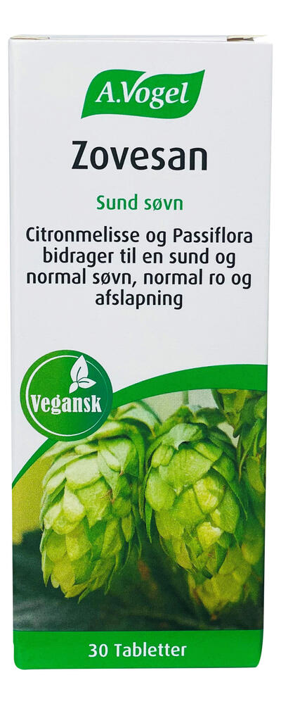 A.Vogel Zovesan 30 tabletter til bedre søvn - Vegansk