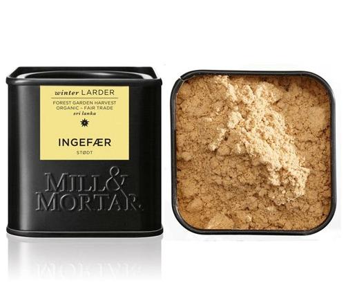 Økologisk Stødt Ingefær 50g fra Mill & Mortar - Black Friday!