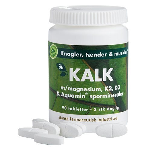Dfi Kalk M med Magnesium, K2, D3 og Spormineraler 90 tab