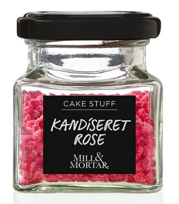 Kandiseret Rose fra Mill & Mortar - 40g til Julebagværk