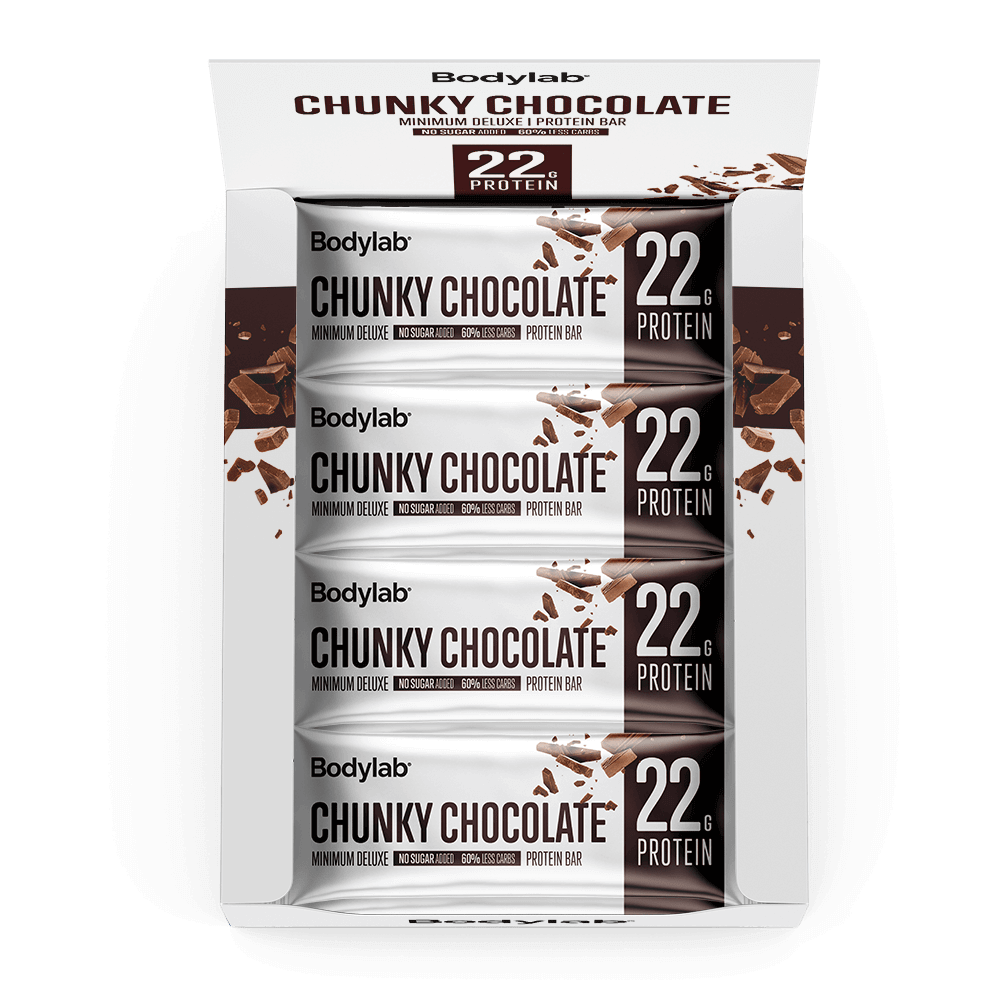 Bodylab Minimum Deluxe Proteinbar - Chunky Chocolate 12x65g
