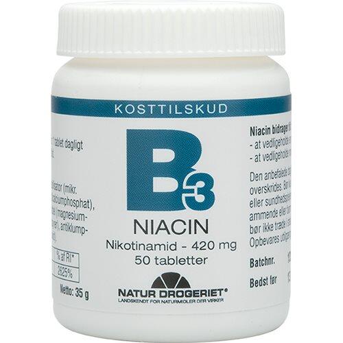 Niacin Nikotinamid 420 Mg - Kosttilskud på tilbud!