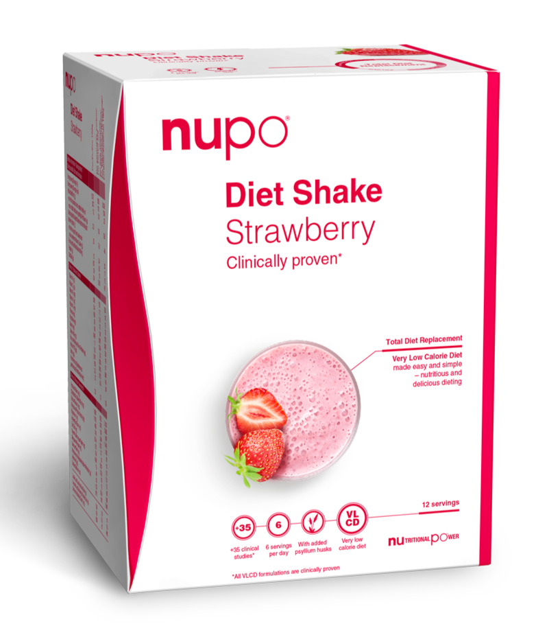 Nupo Jordbær Shake 384g - Diæt med lavt kalorieindhold