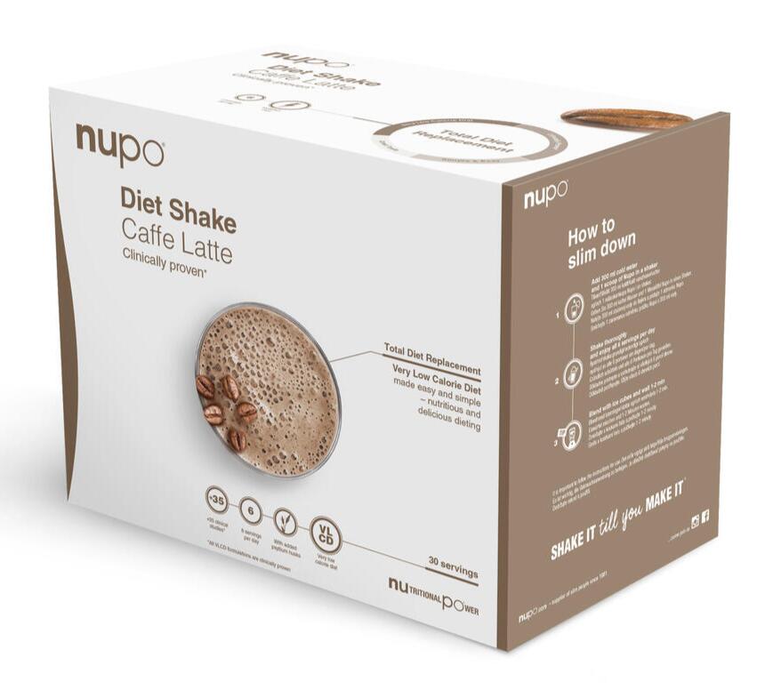 Nupo Cafe Latte Diet Shake Værdi Pakke 960g - Køb nu!