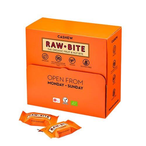 Rawbite Cashew Bar Officebox 45x15g - Økologisk Snack