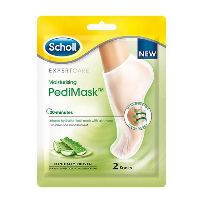 Scholl Ekspertpleje Fugtighedsmaskefodmaske Aloe Vera 2 Sokker