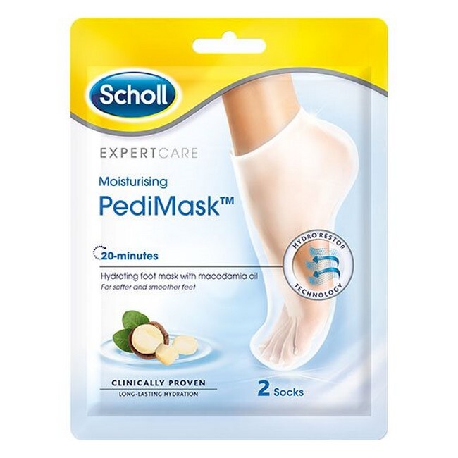 Scholl Fodmaske med Macadamiaolie - 2 Sokker