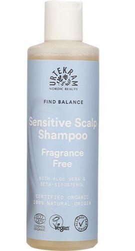 Urtekram Parfumefri Shampoo 250ml til Sensitiv Hovedbund