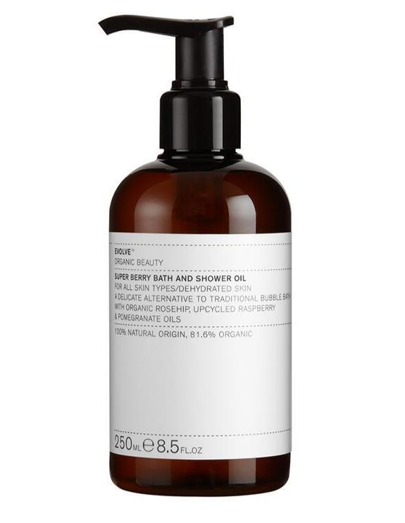 Evolve Super Berry Bade- og Bruseolie 250ml - Forkæl din hud!