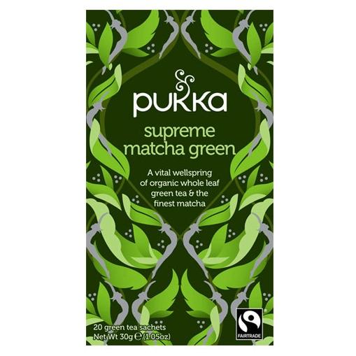 Pukka Supreme Green Matcha Te - Økologisk 20 breve