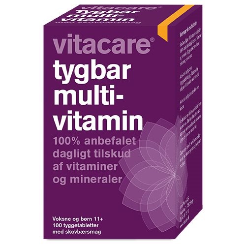 Vitacare Multivitamin Tygbar til Voksne - 100 Tabletter
