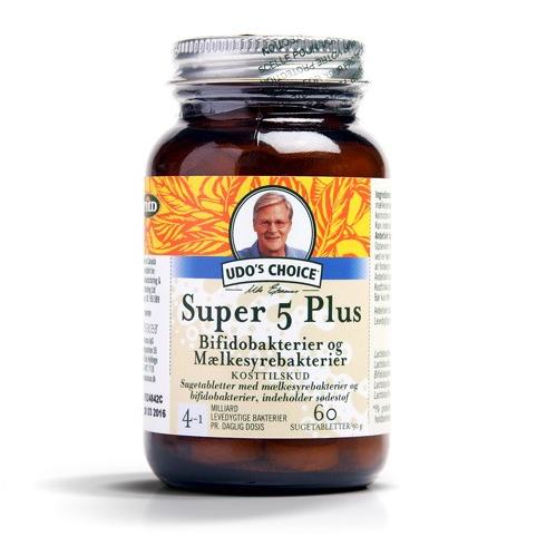 Udo's Choice Super 5 Plus Probiotika 60 tabletter på tilbud