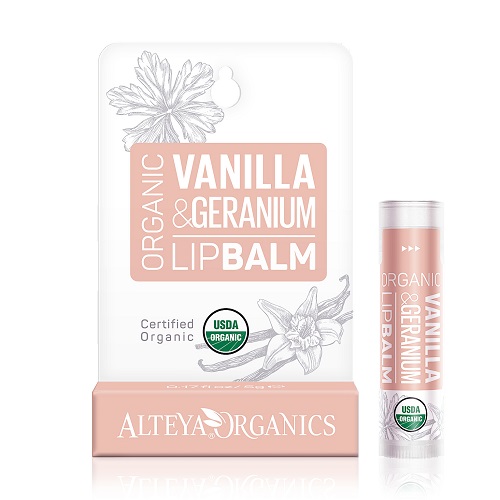 Alteya Organics Økologisk Vanilje Geranium Læbepomade