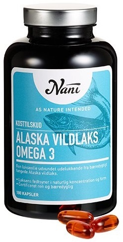Nani Omega 3 fra Alaska Vildlaks - 180 Kapsler