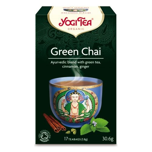 Økologisk Yogi Green Chai Te - 17 Breve