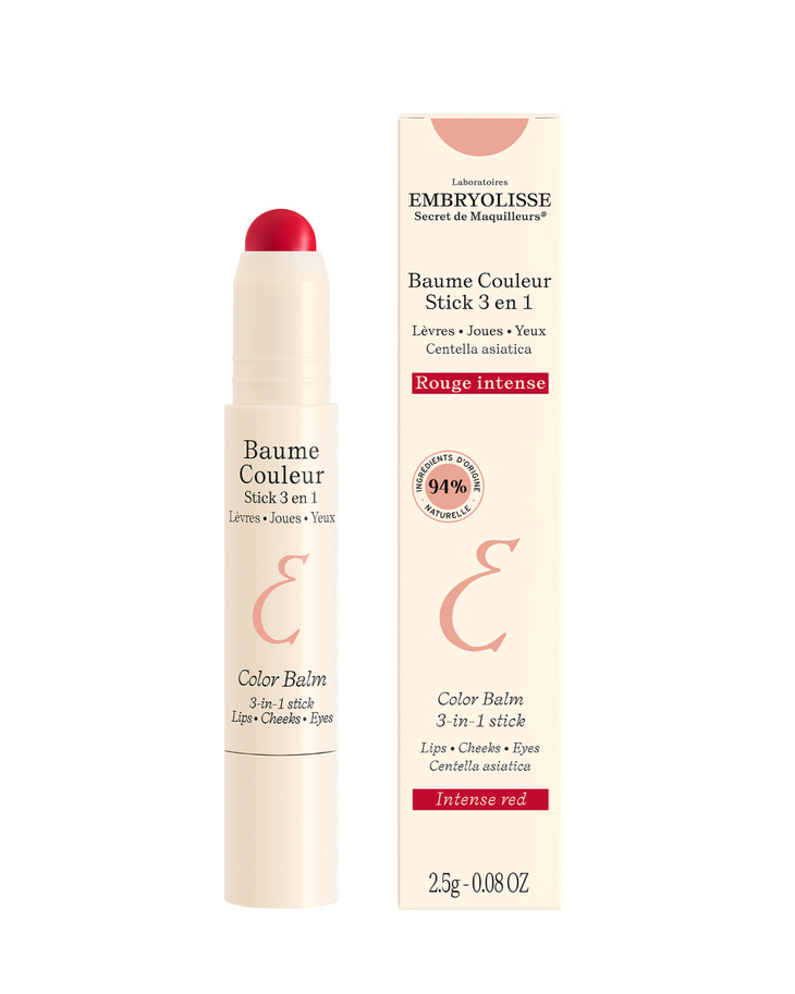 Embryolisse 3-i-1 Color Balm Stick - Intens Rød 2,5g