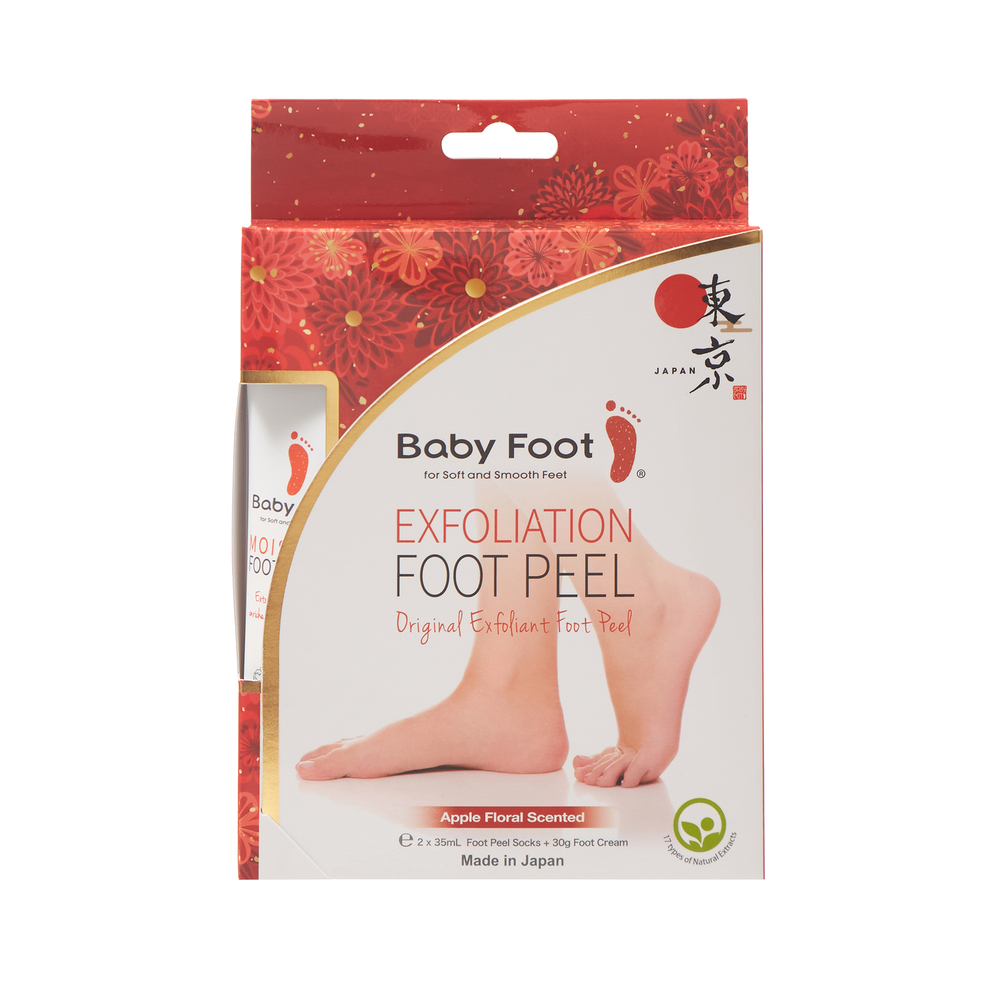 Baby Foot Eksfoliering & Fodcreme - Fodpleje Duo!