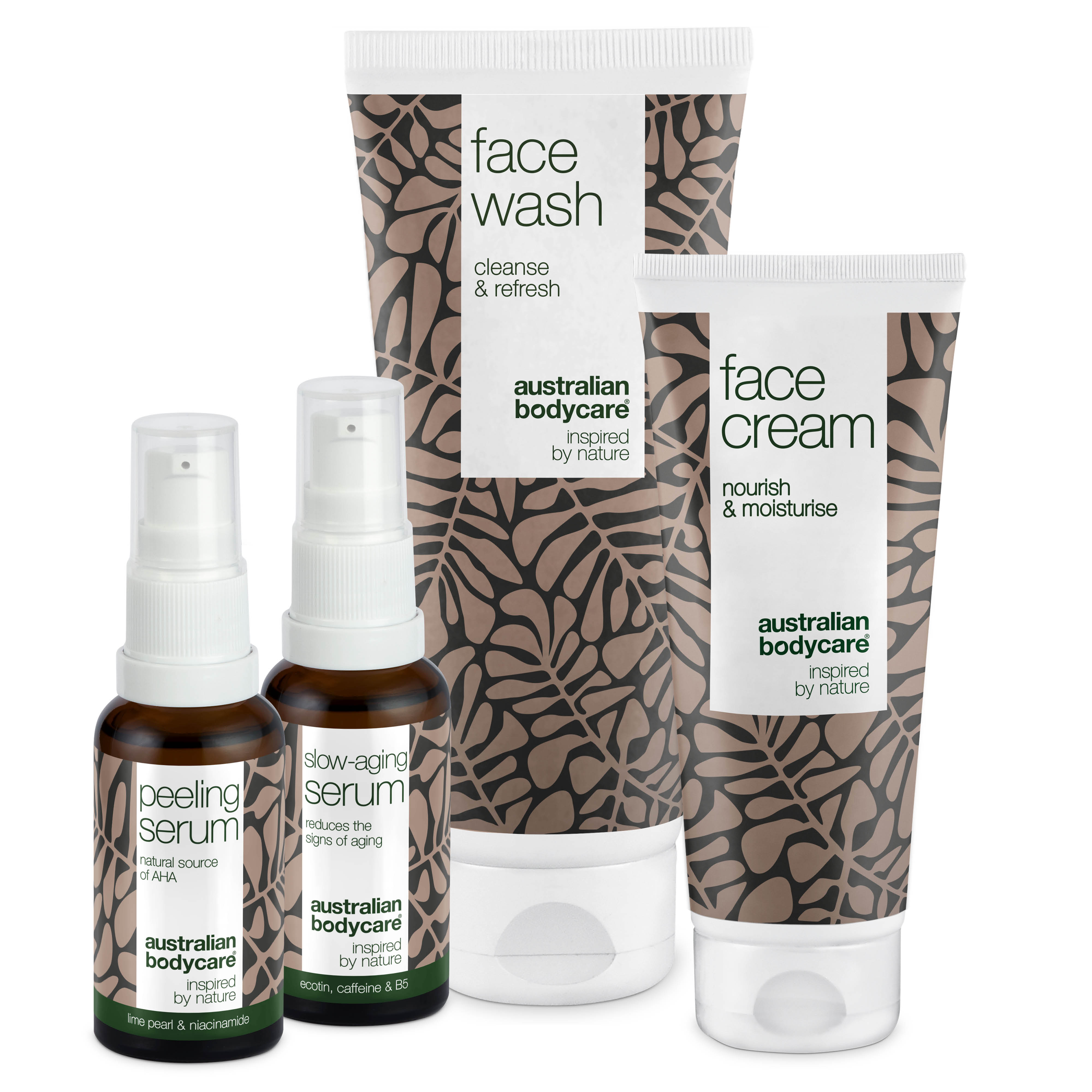 4 Pak Anti Age Produkter Til Moden Hud  50  ?  Anti Age Serum  Peeling Serum  Rens Og Ansigtscreme Mod Rynker