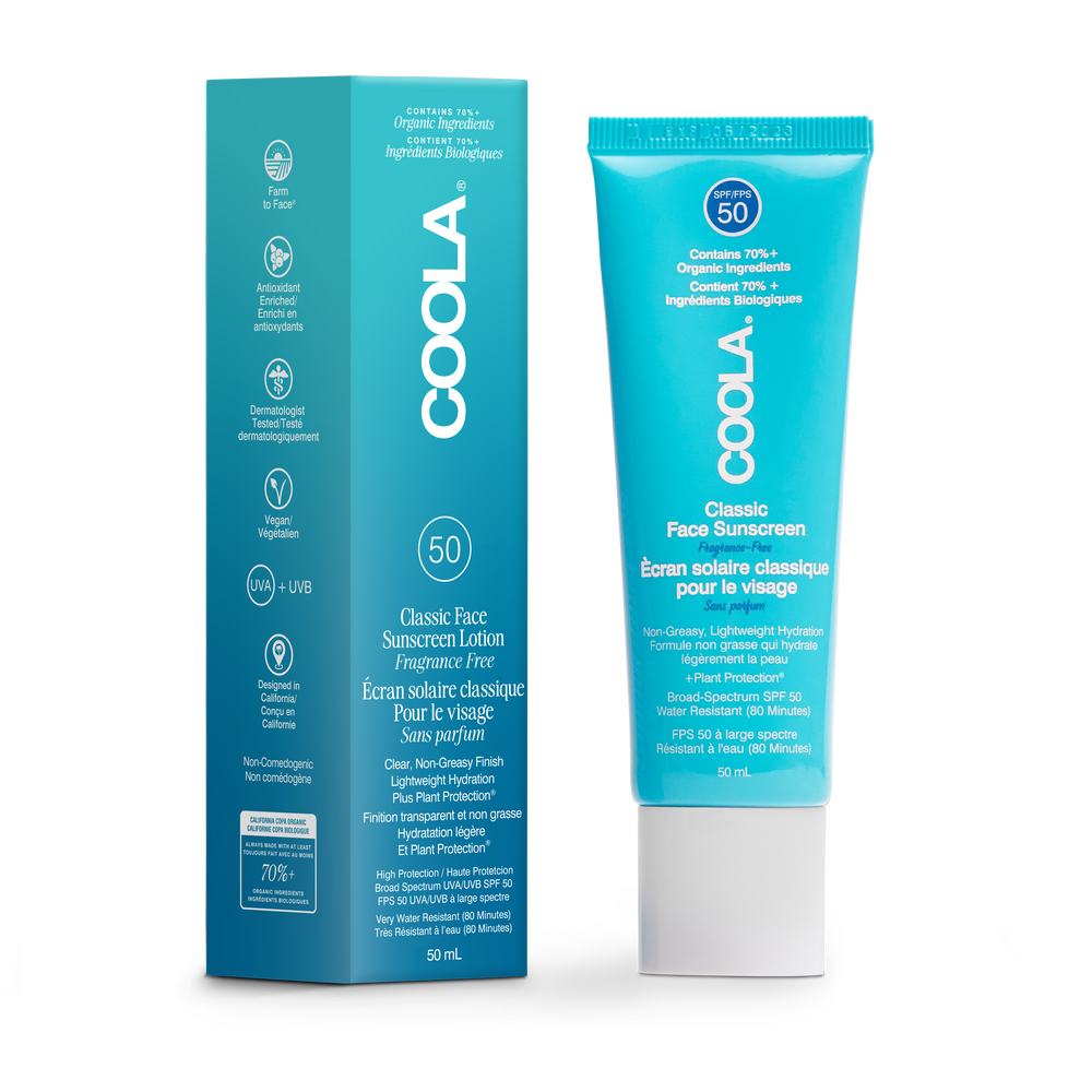 Coola Ansigtssolcreme Uden Duft SPF50 - 50ml