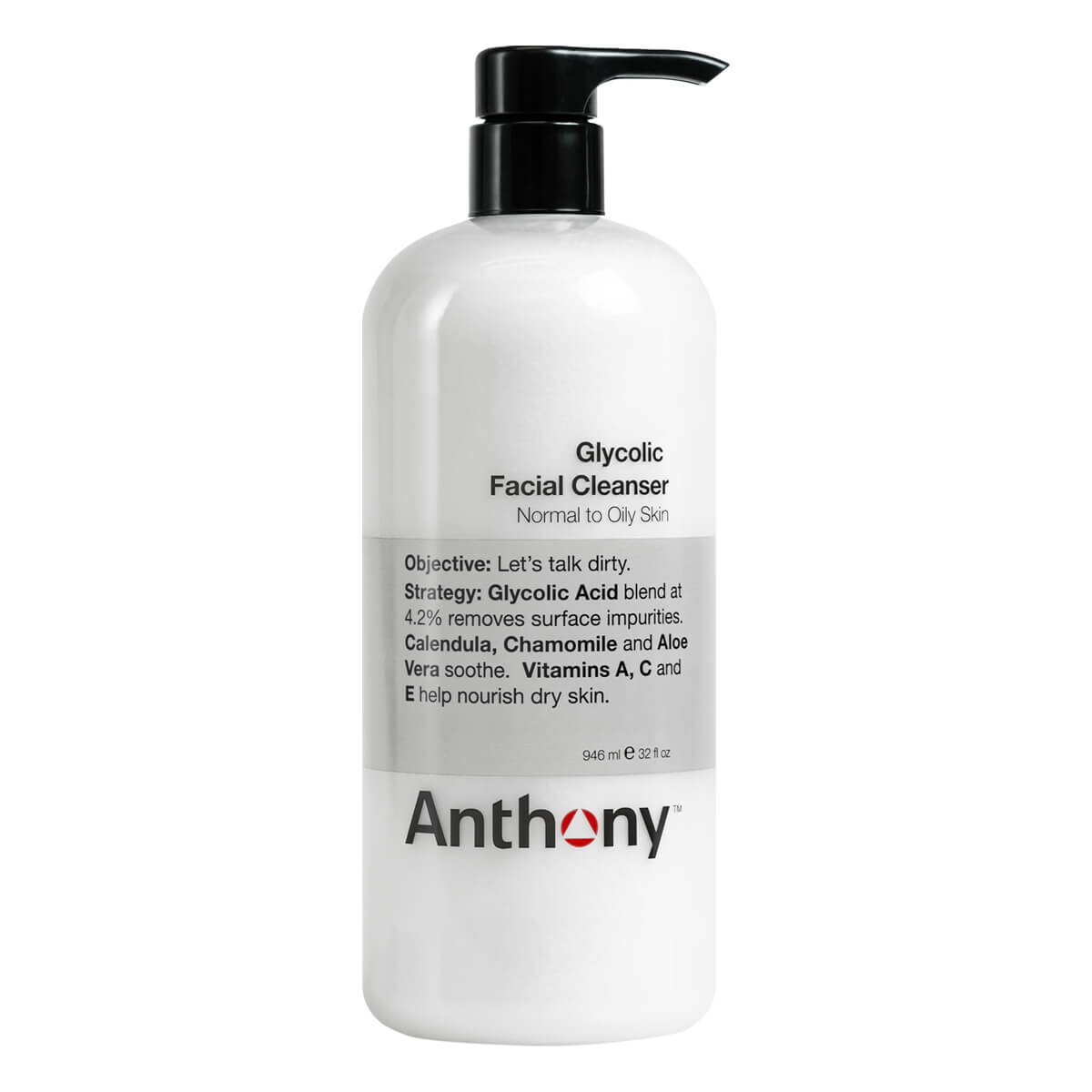 Anthony Logistics Glycolic Ansigtsrens 946 Ml - Bedst sælger!