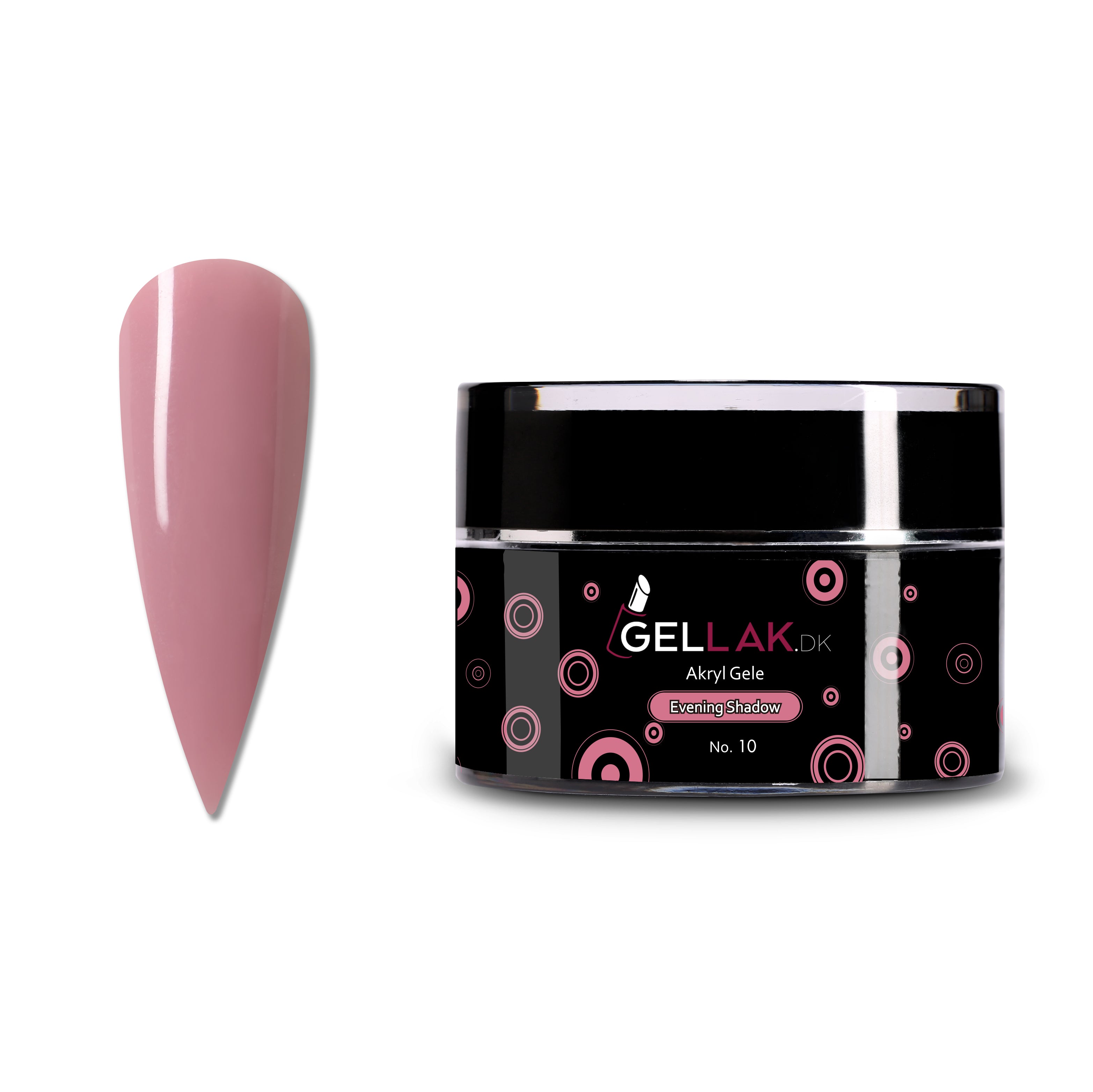 Akryl Gele Nude til Negleopbygning - Evening Shadow No 10