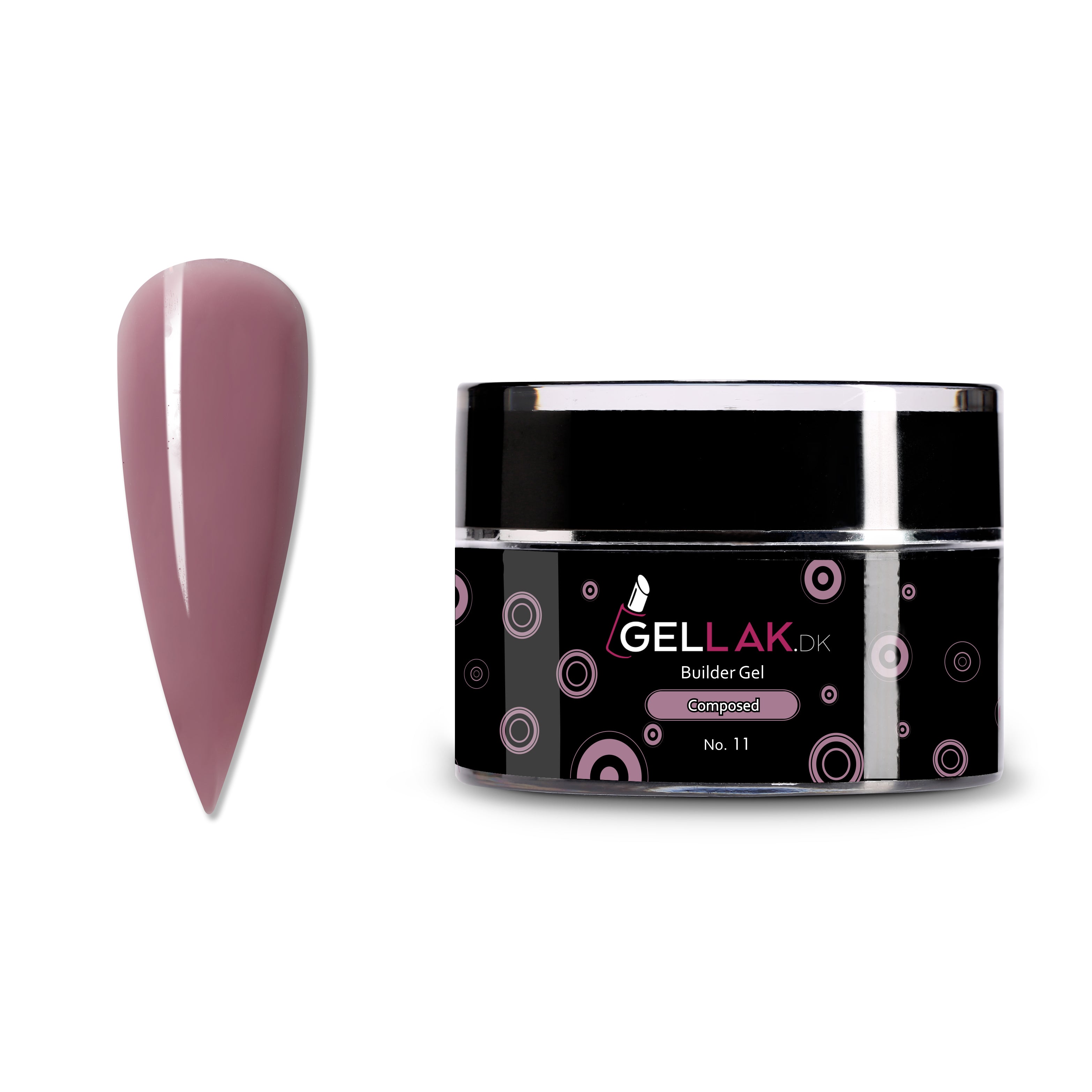Mørk Nude Builder Gel til Negleopbygning - Gellak.dk