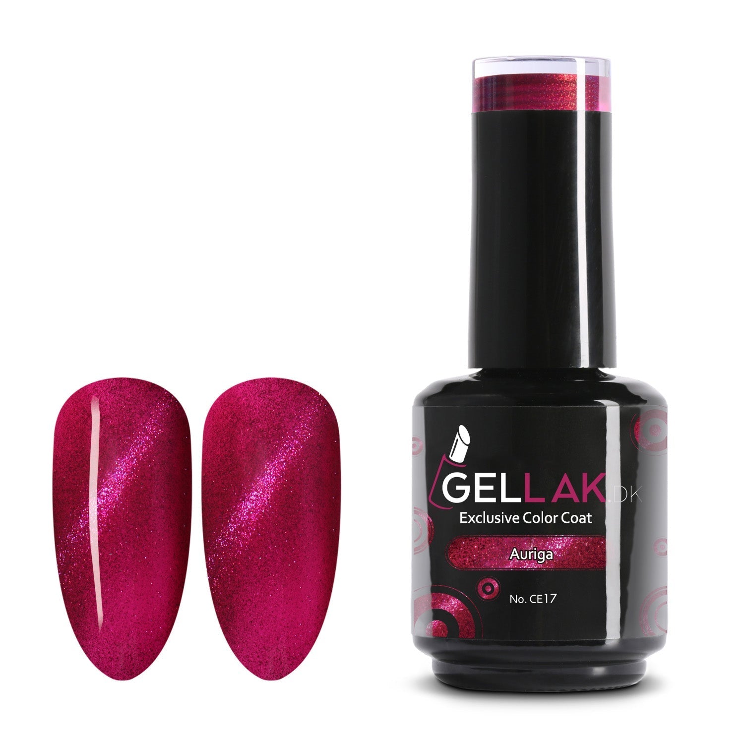 Cat Eye Gel Neglelak Lilla 15 Ml - Farveskiftende Effekt