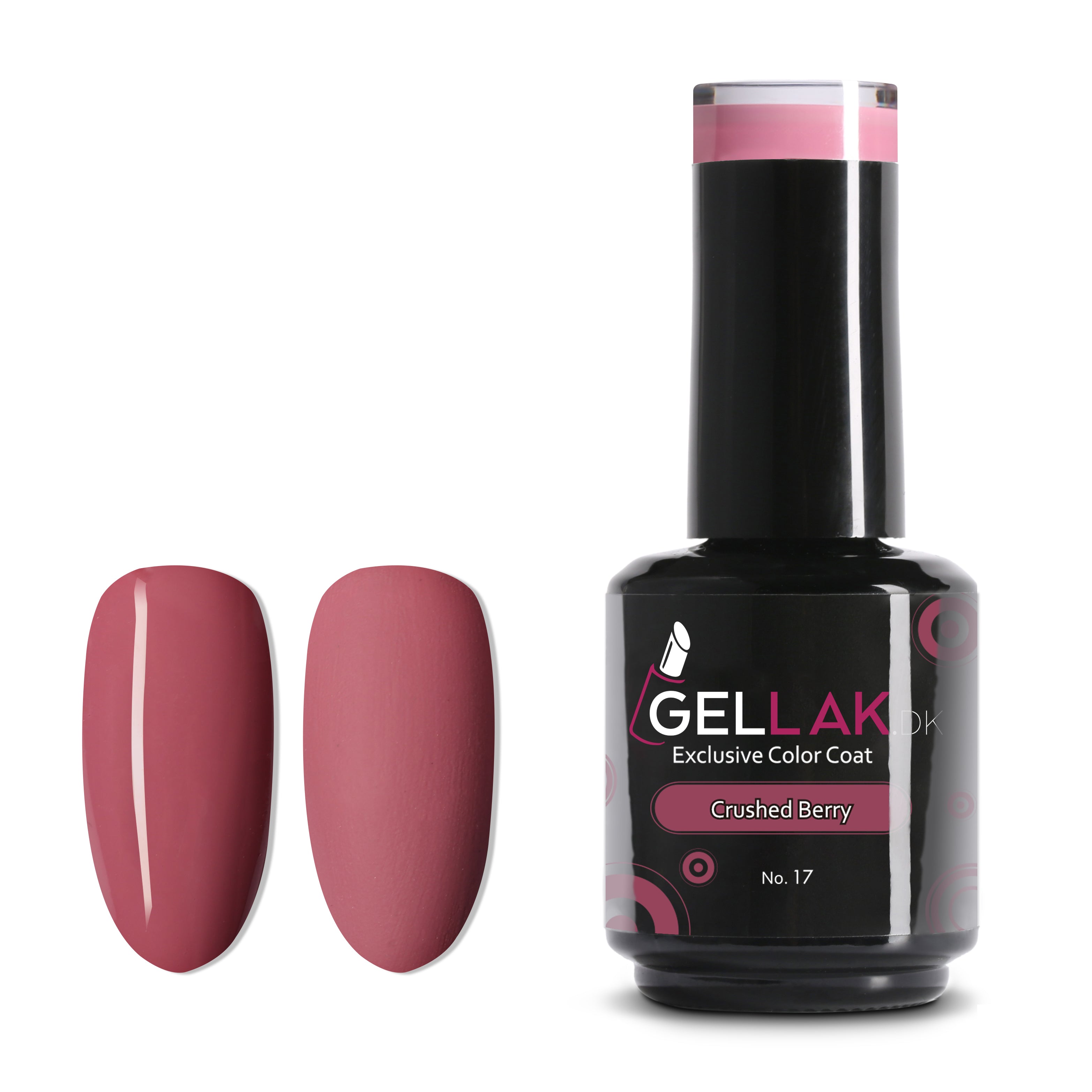 Gel Neglelak i Nude - Crushed Berry No 17, 15 ml