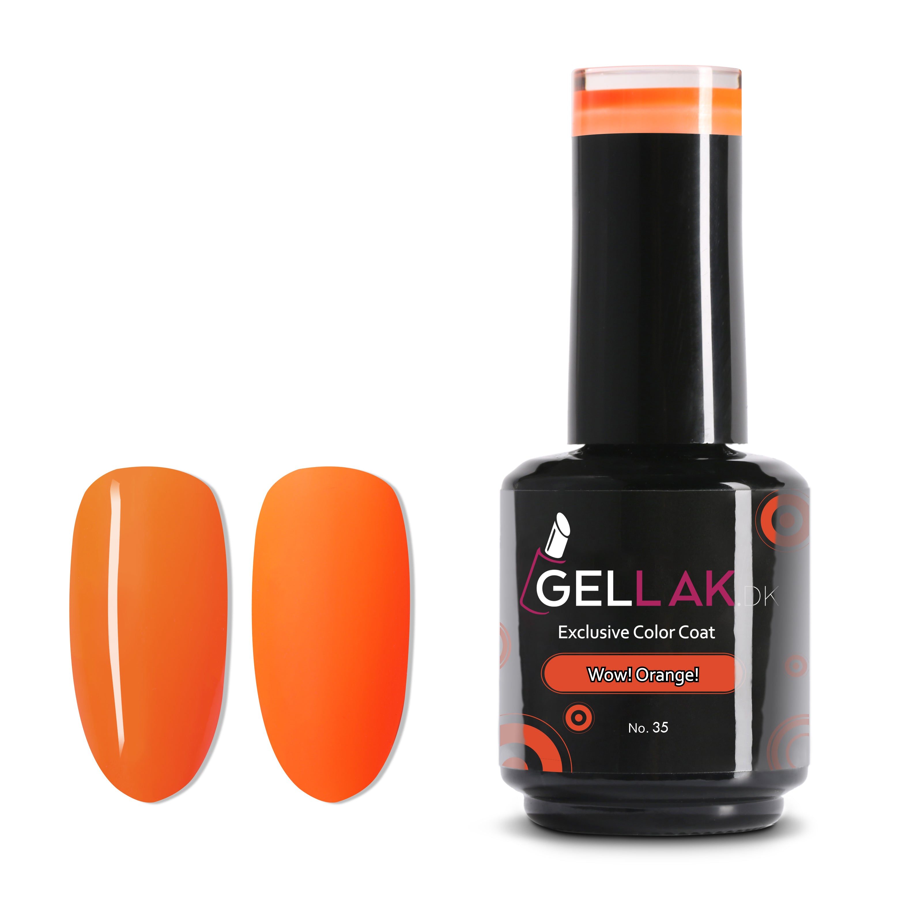 Gel Neglelak i Orange - Wow Orange No 35, 15 ml