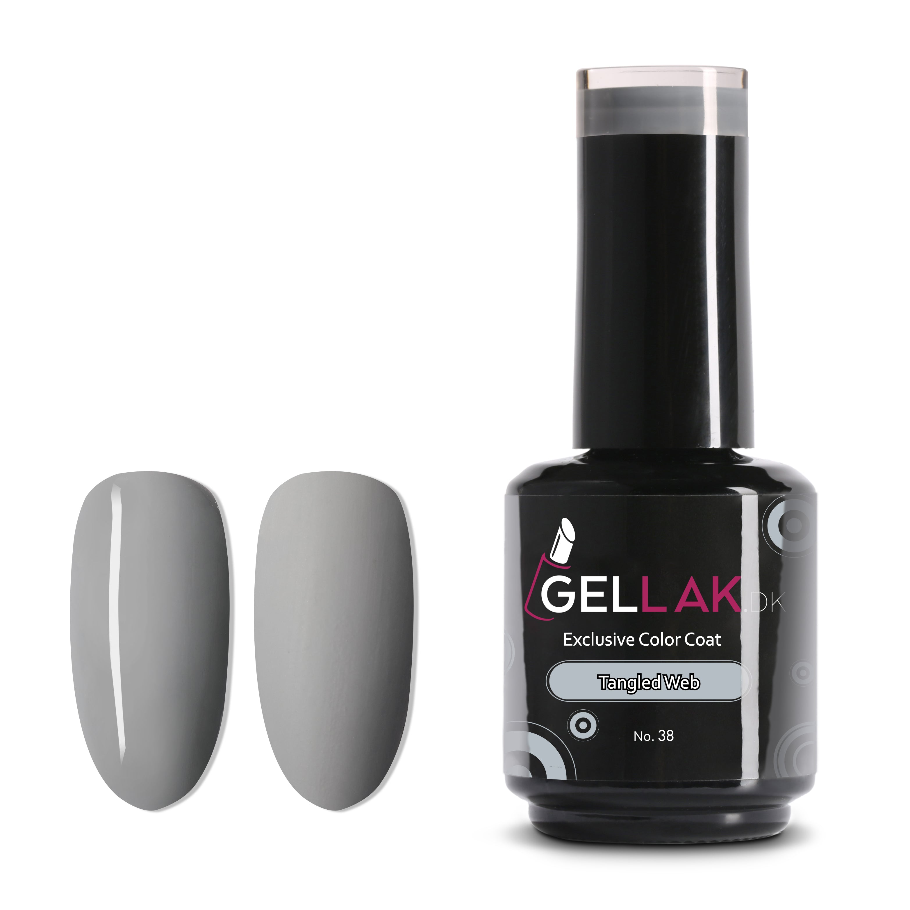Gel Neglelak Grå - 15 ml - Tangled Web No 38