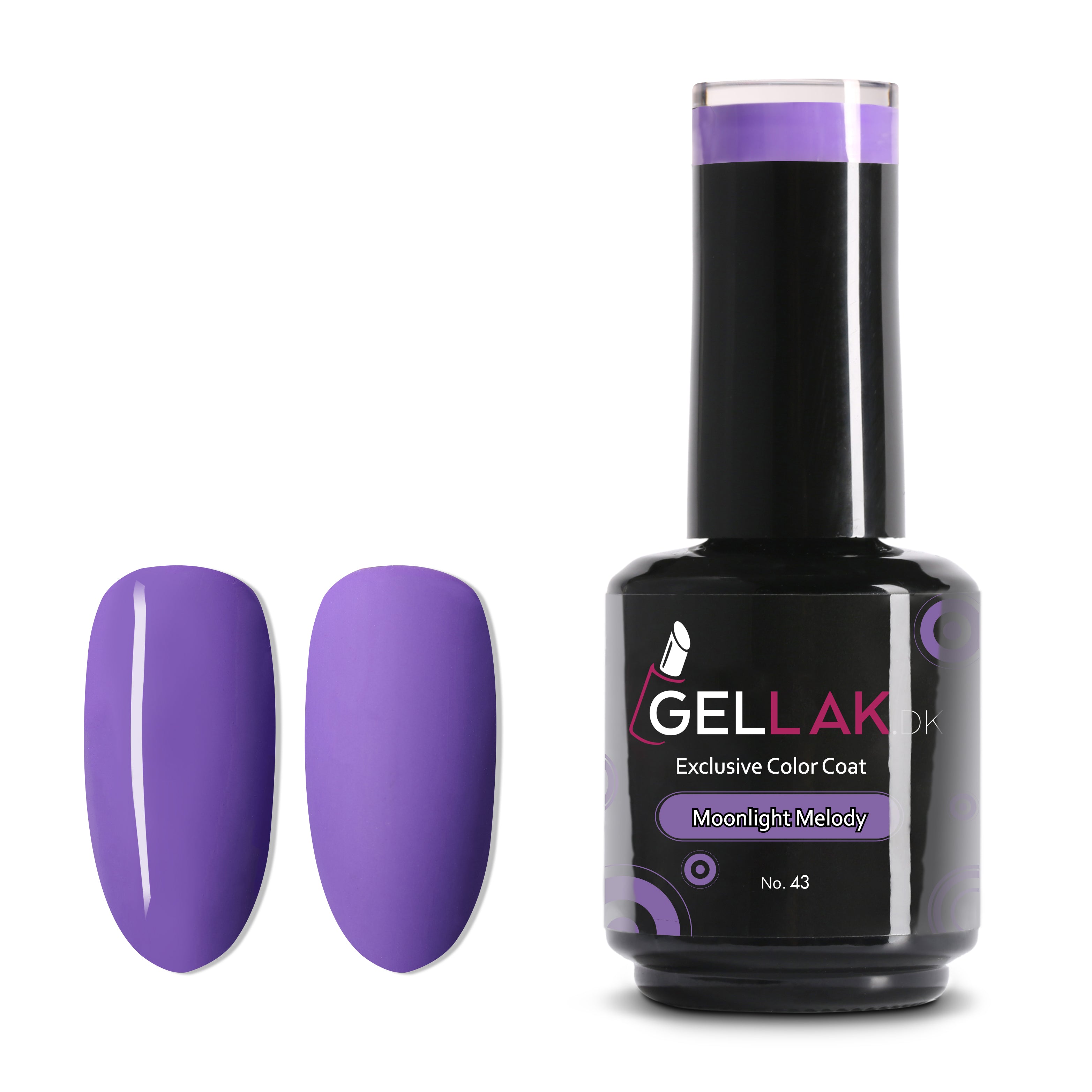 Gel Neglelak Lilla 15 Ml - Moonlight Melody No 43