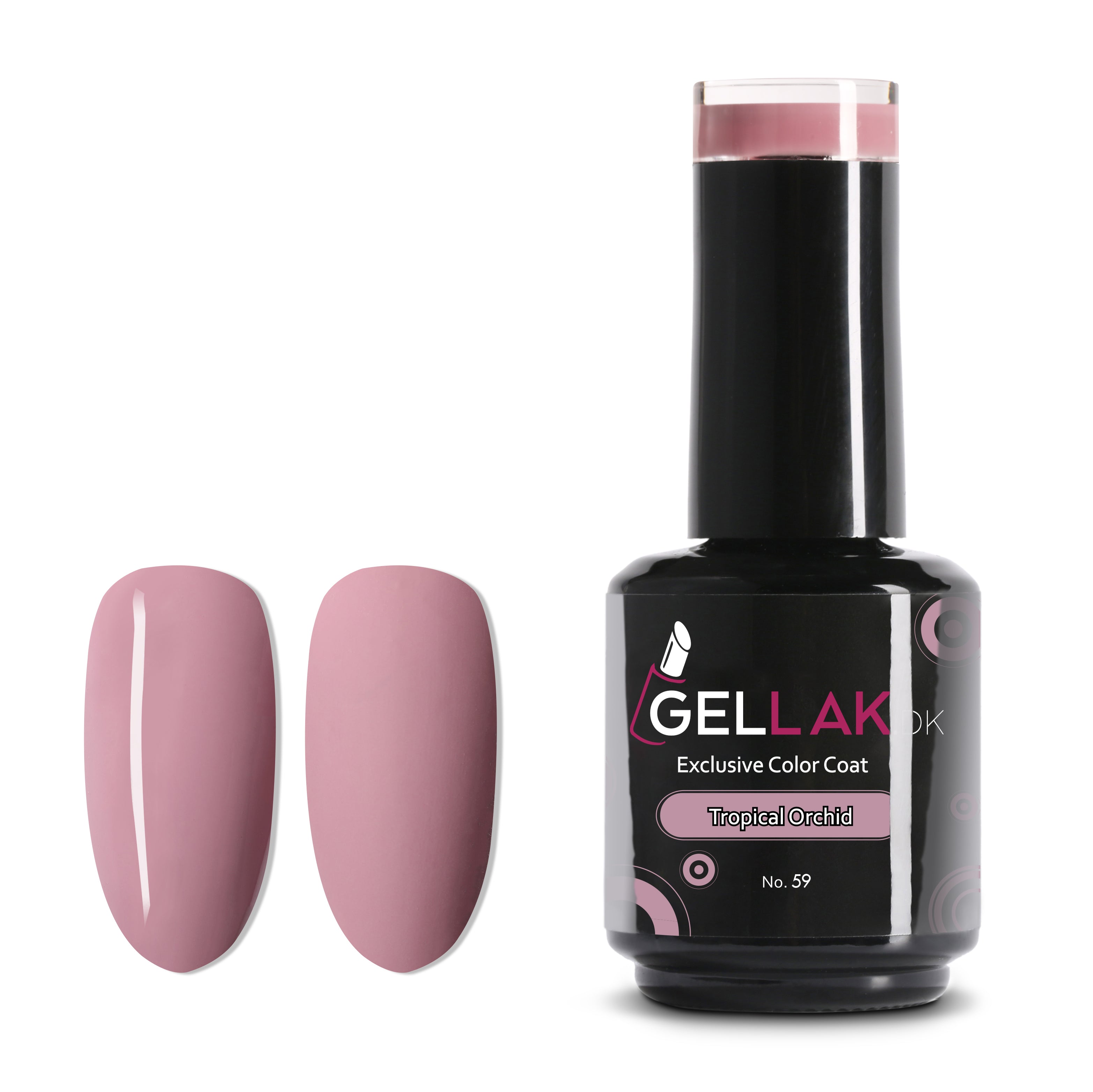 Gel Neglelak i Nude - Tropical Orchid No. 59, 15 ml