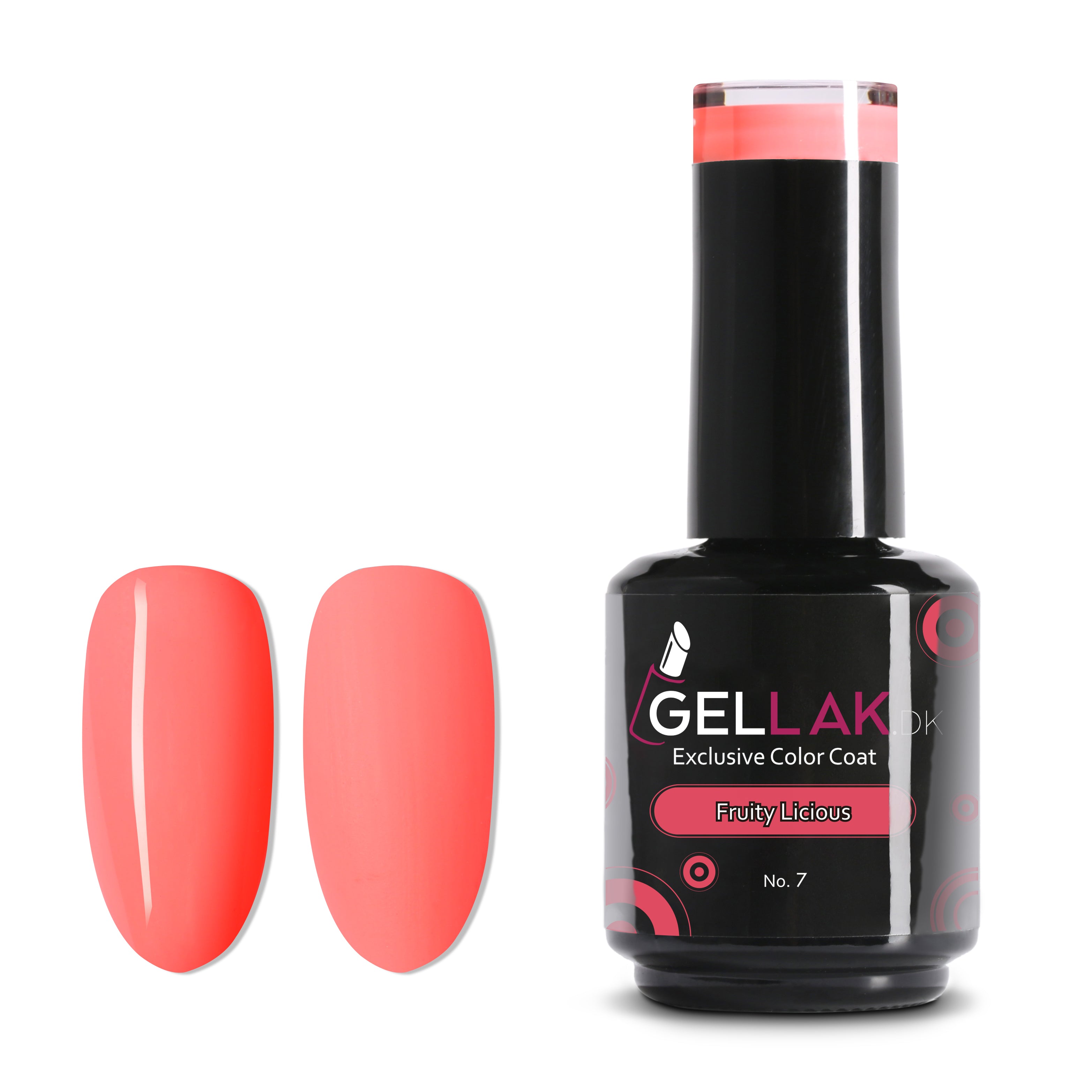 Gel Neglelak Koral 15 ml - Fruity Licious No 7 tilbud!