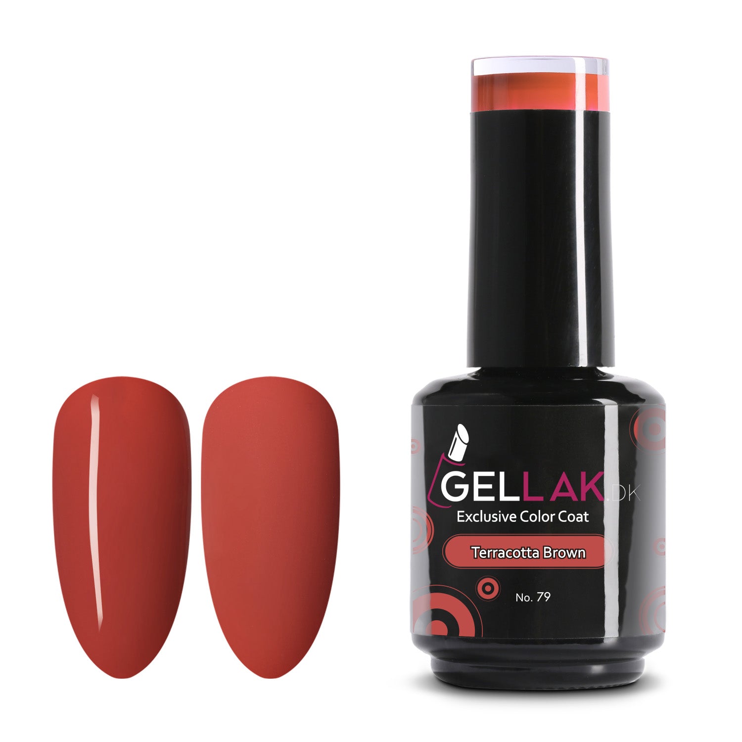 Gel Neglelak i Terracotta Brun - Holdbar og Vegansk 15 ml