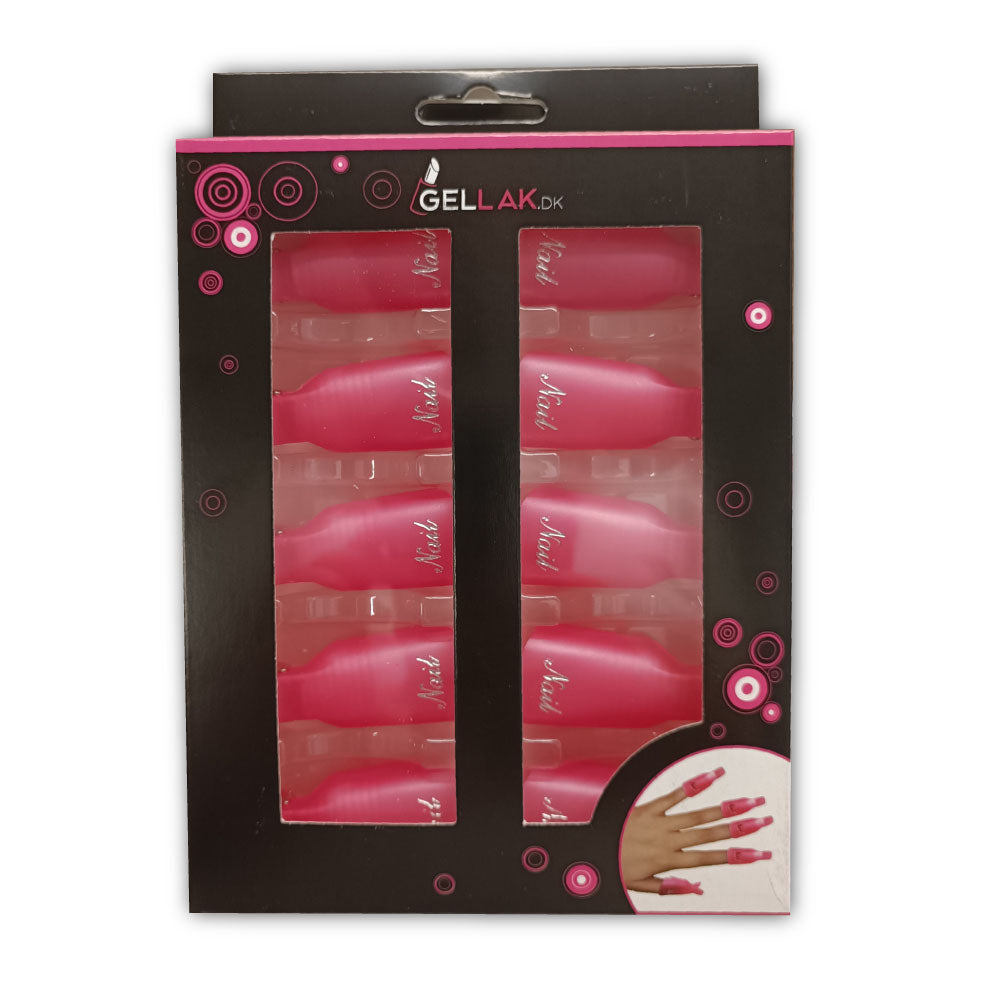 Soak Off Negleklips 10 Stk – Ideel til Gel Neglelak Aftagning
