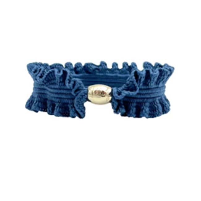 Libling Original Hårelastik i Denim Guld - Tilbud!