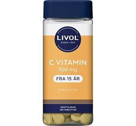 Livol C Vitamin 500 mg - 230 Tabletter til Skønhed