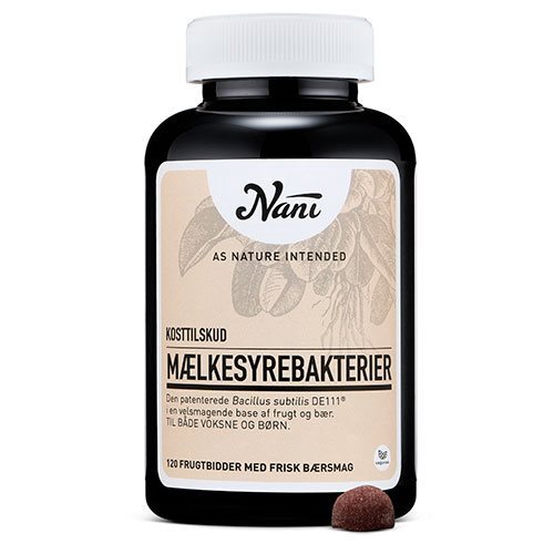 Nani Mælkesyrebakterier 120 gum - Sundhedsboost til hele familien