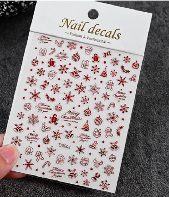 Glædelig Jul Klistermærker fra Nailster - Fantastisk Tilbud!