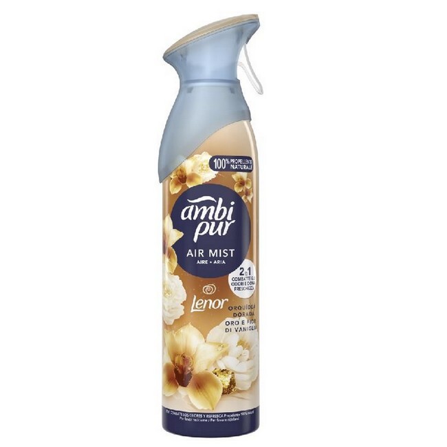 Ambi Pur Luftfrisker Air Mist Vaniljeguld 185 ml - Tilbud!