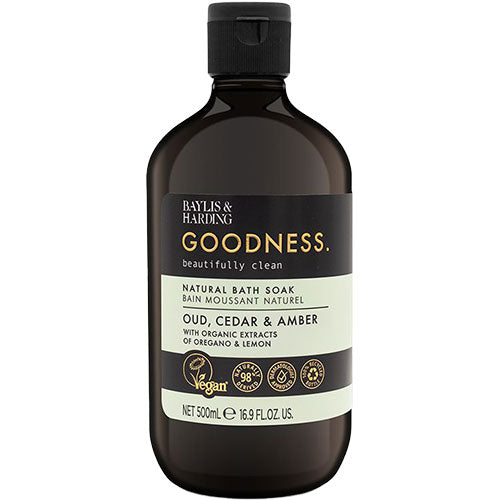 Vegansk Baylis & Harding Badekar Soak Oud, Cedar & Amber