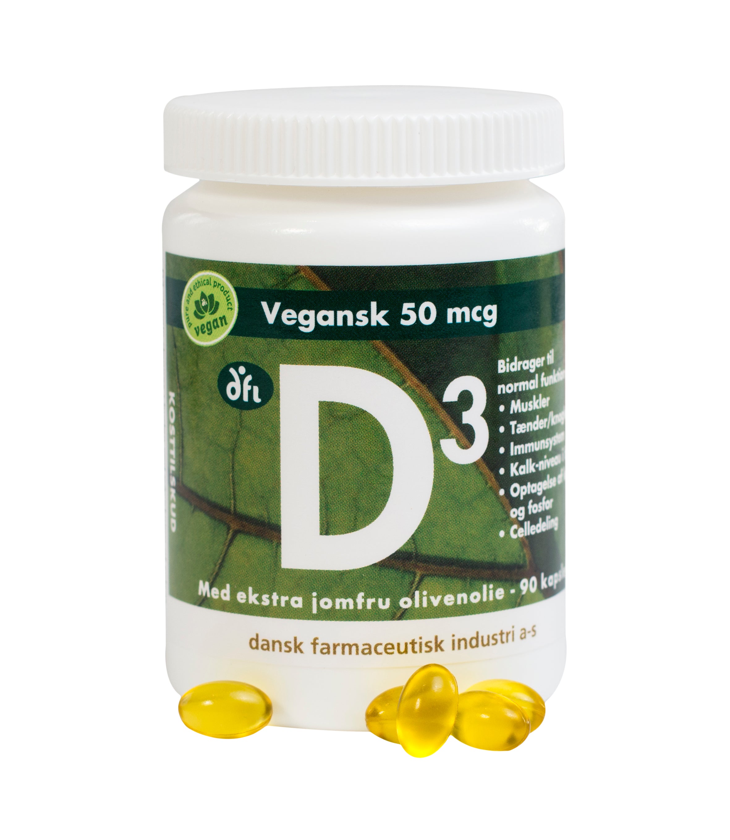 Grønne Dfi D3 Vitamin 50 Mcg Vegansk - Sundhedstilbud!
