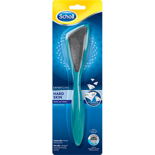Scholl Dobbelt Virkning Fodfil til Glatte Fødder