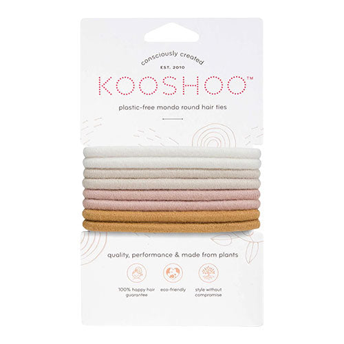 Kooshoo Runde Hårelastikker i Golden Fibres - 8 Stk