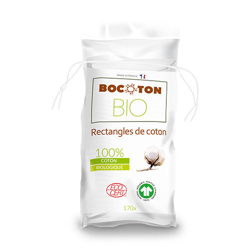 Bocoton Bio Økologiske Rektangulære Cotopads - 170 stk.