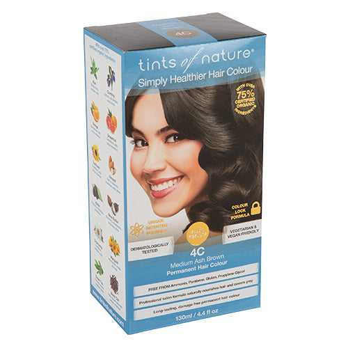 Tints Of Nature Hårfarve 4C Medium Ash - Skønhed Tilbud!