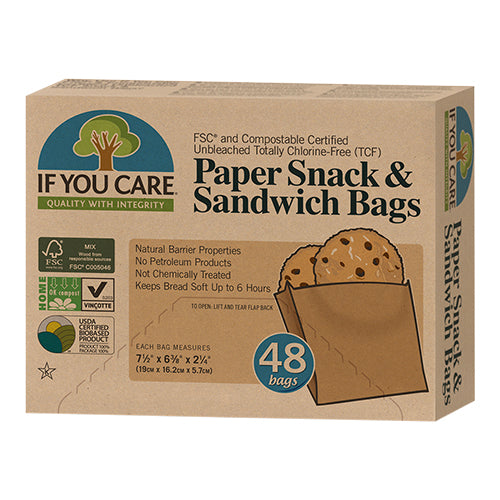 If You Care Ublegede Sandwichposer 48 Stk - Naturlig Valg